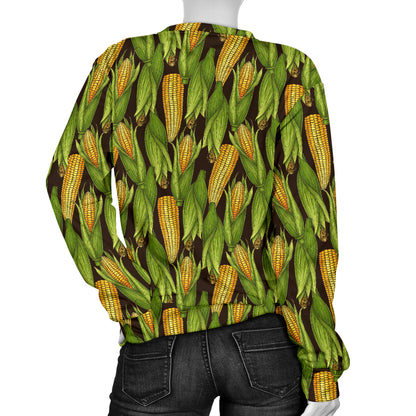 Agricultural Corn cob Print Women Long Sleeve Sweatshirt