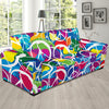 Peace Sign Colorful Pattern Print Design A02 Sofa Slipcover