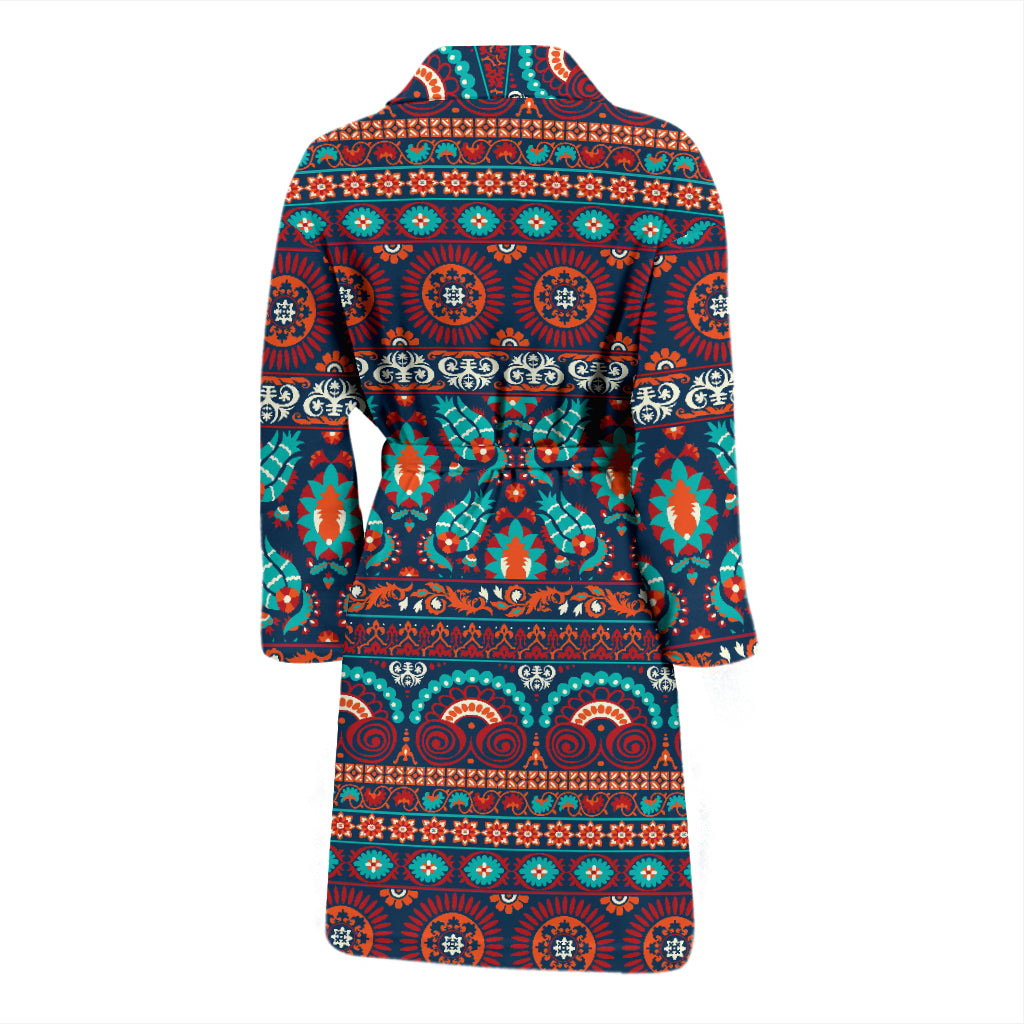 Suzani Print Design LKS302 Men Bathrobe