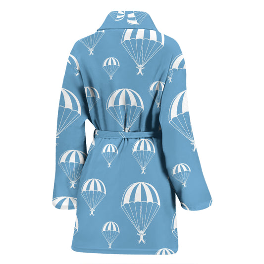 Skydiver Print Design LKS305 Women Bathrobe
