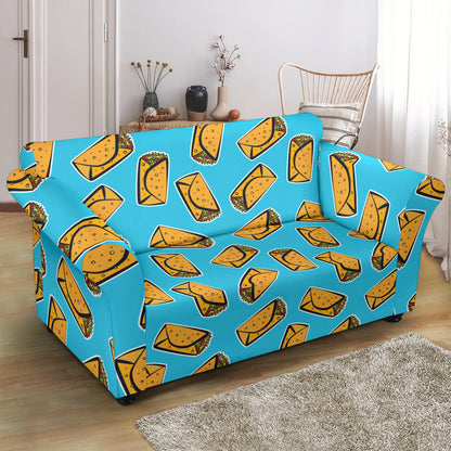 Burrito Print Design LKS301 Loveseat Couch Slipcover