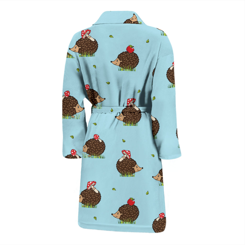 Hedgehog Print Design LKS402 Men Bathrobe