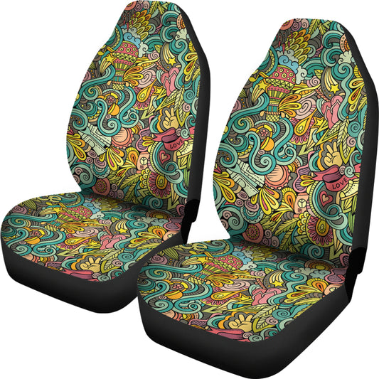 Hippie Print Design LKS302 Car Seat Covers