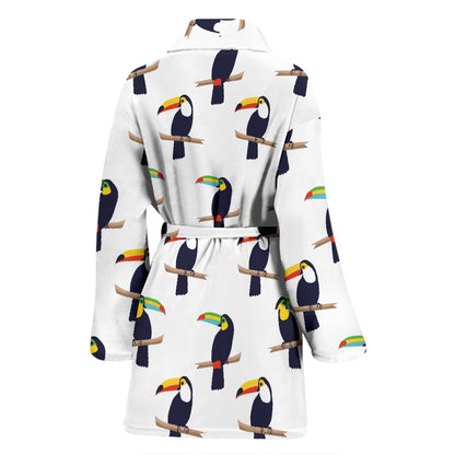 Toucan Print Design LKS305 Women Bathrobe