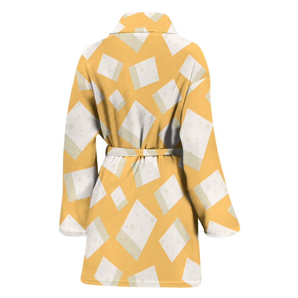 Tofu Print Design LKS302 Women Bathrobe
