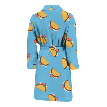 Taco Print Design LKS301 Men Bathrobe