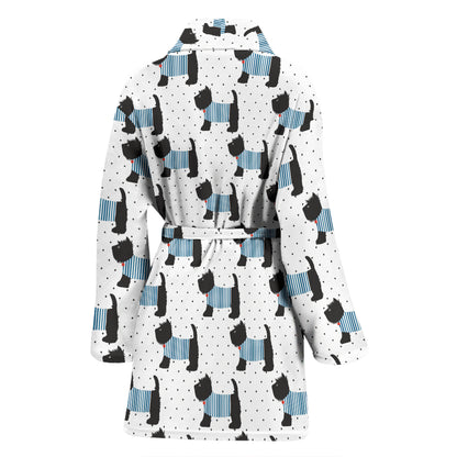 Scottish Terriers Print Design LKS3012 Women Bathrobe