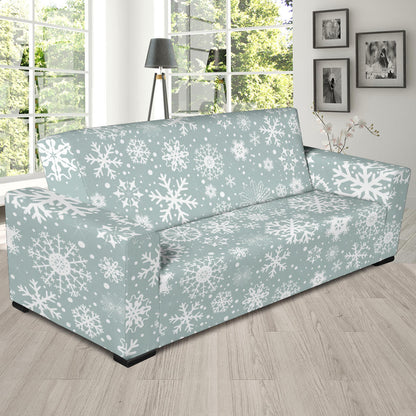 Snowflake Print Design LKS303 Sofa Slipcover