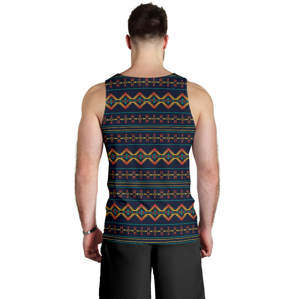 Southwest American Design Themed Print Men Tank Top