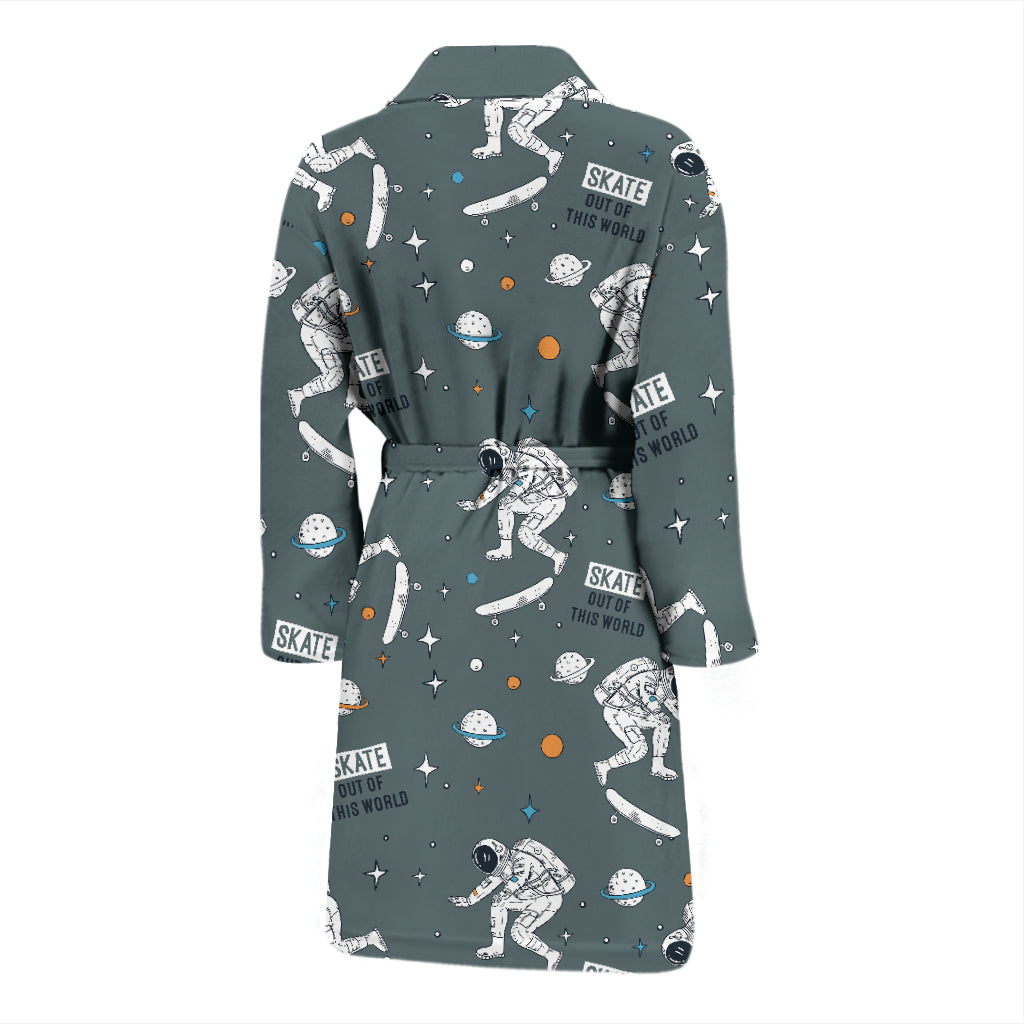 Skateboard Print Design LKS306 Men Bathrobe