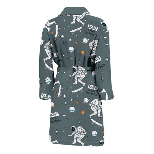 Skateboard Print Design LKS306 Men Bathrobe