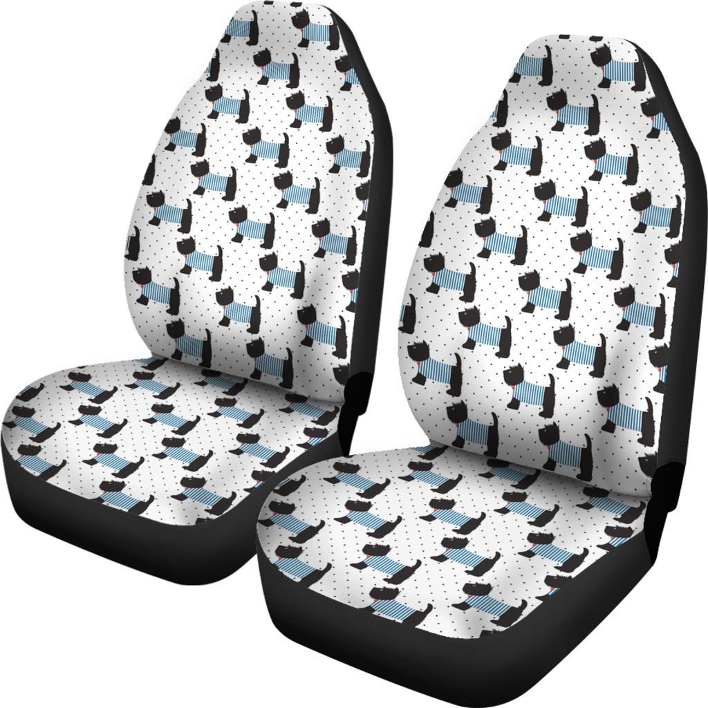Scottish Terriers Print Design LKS3012 Car Seat Covers