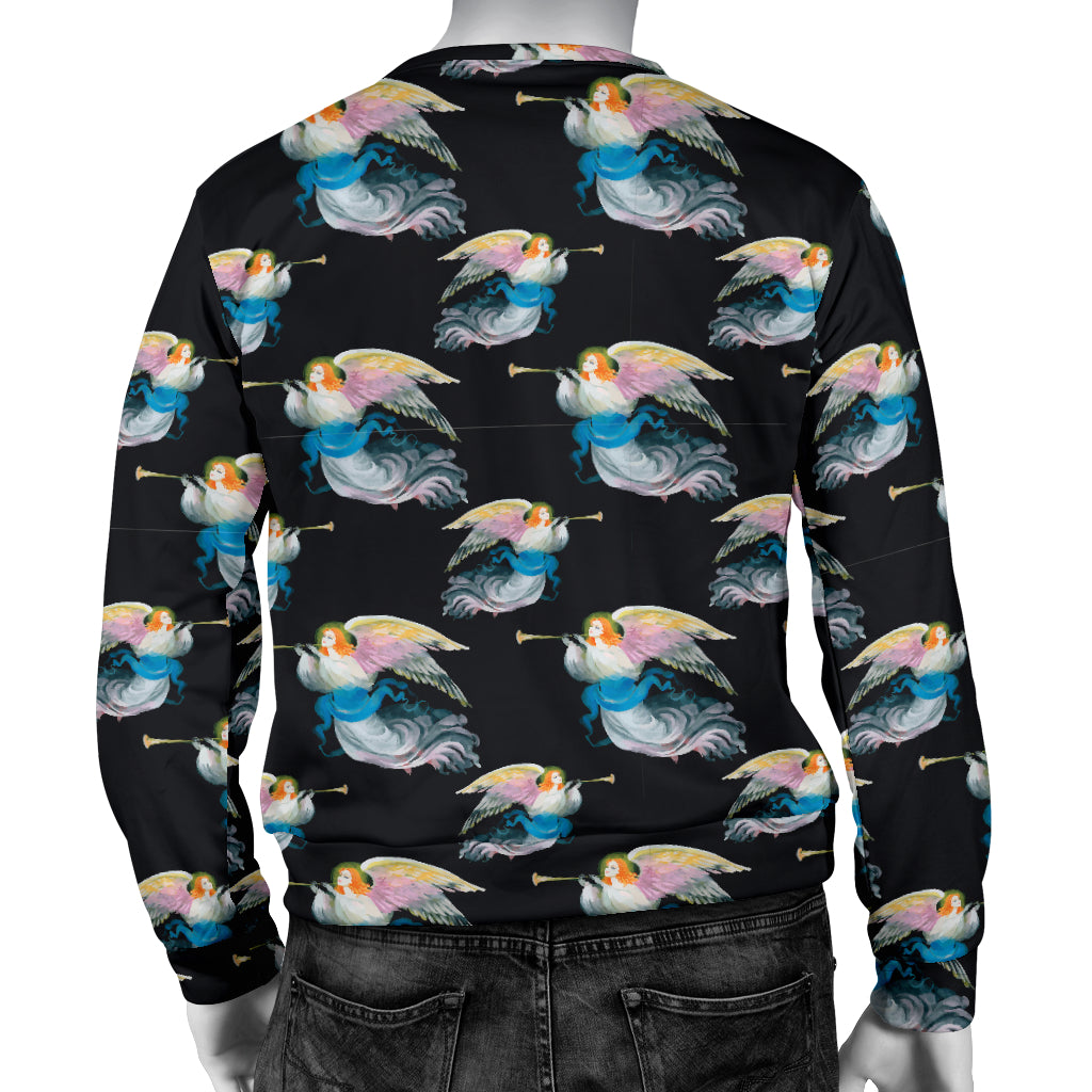 Angel with Wings Beautiful Design Print Men Long Sleeve Sweatshirt