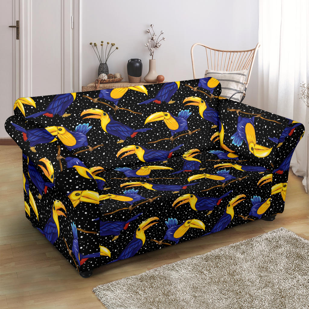 Toucan Print Design LKS307 Loveseat Couch Slipcover