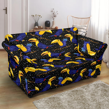 Toucan Print Design LKS307 Loveseat Couch Slipcover
