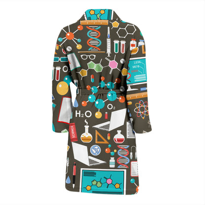 Science Print Design LKS303 Men Bathrobe