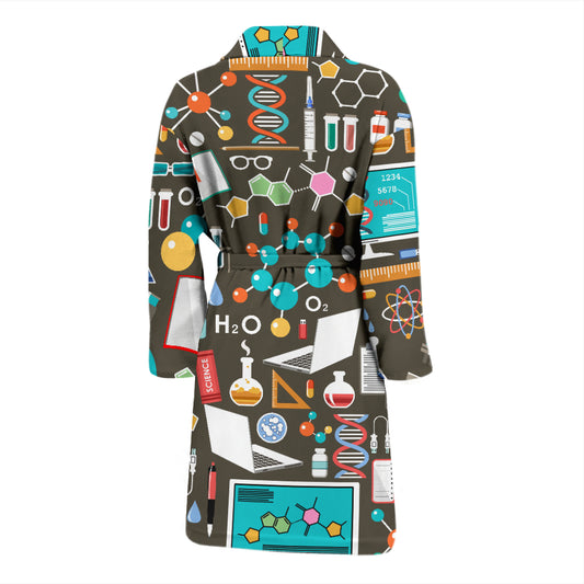 Science Print Design LKS303 Men Bathrobe