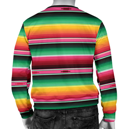 Mexican Blanket Classic Print Pattern Men Long Sleeve Sweatshirt