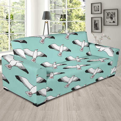 Pigeon Pattern Print Design 02 Sofa Slipcover