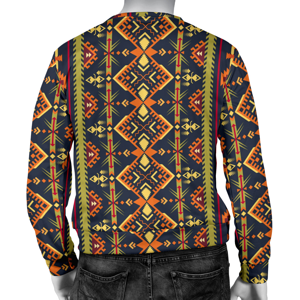 Kente Classic Design African Print Men Long Sleeve Sweatshirt