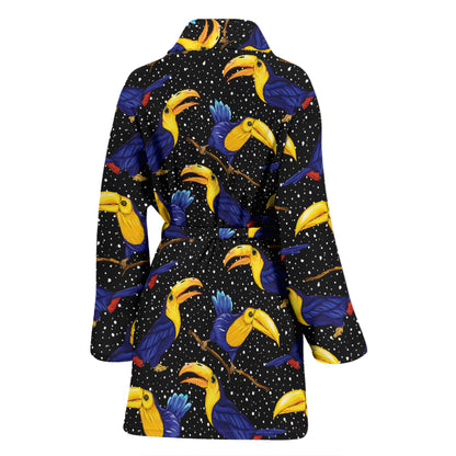 Toucan Print Design LKS307 Women Bathrobe