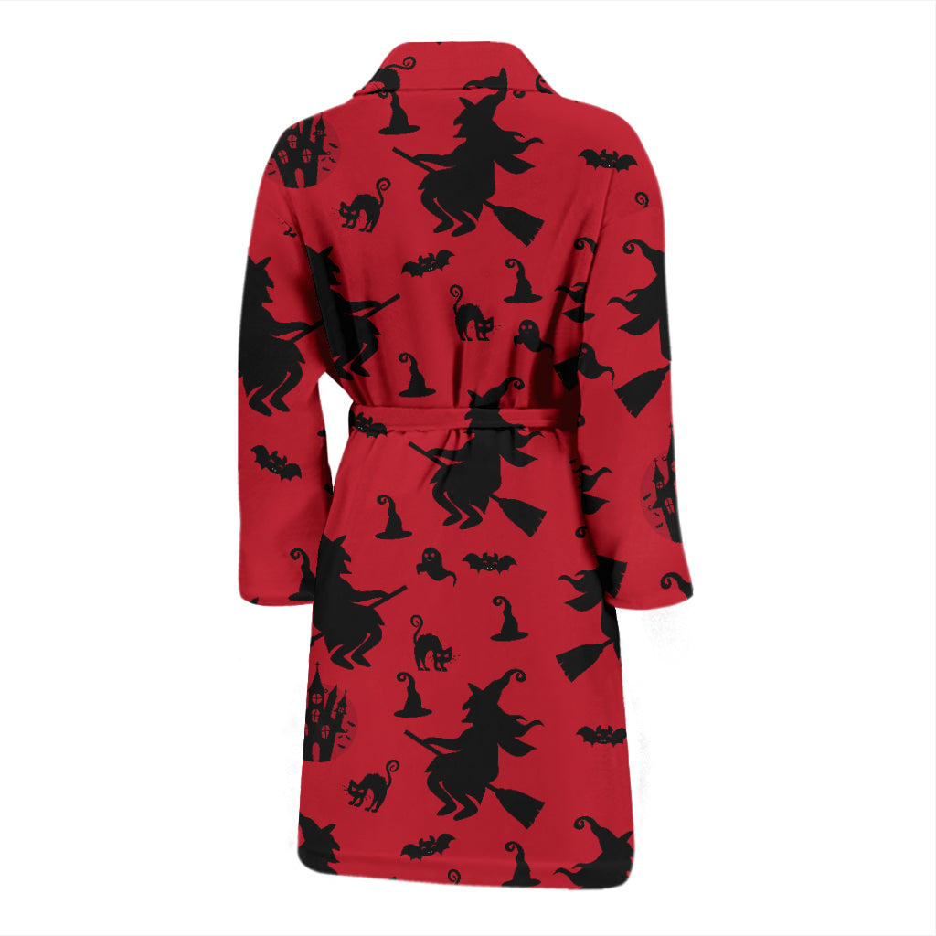 Witch Print Design LKS303 Men Bathrobe