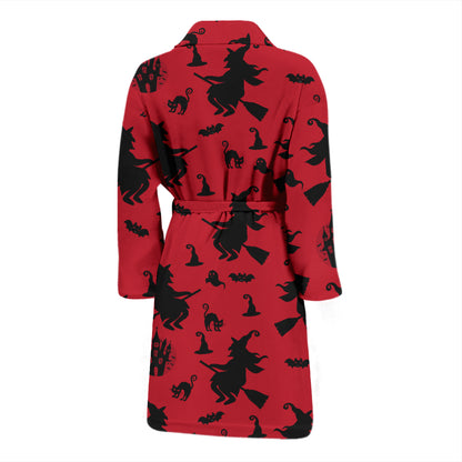 Witch Print Design LKS303 Men Bathrobe