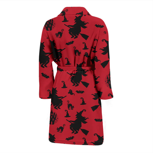 Witch Print Design LKS303 Men Bathrobe
