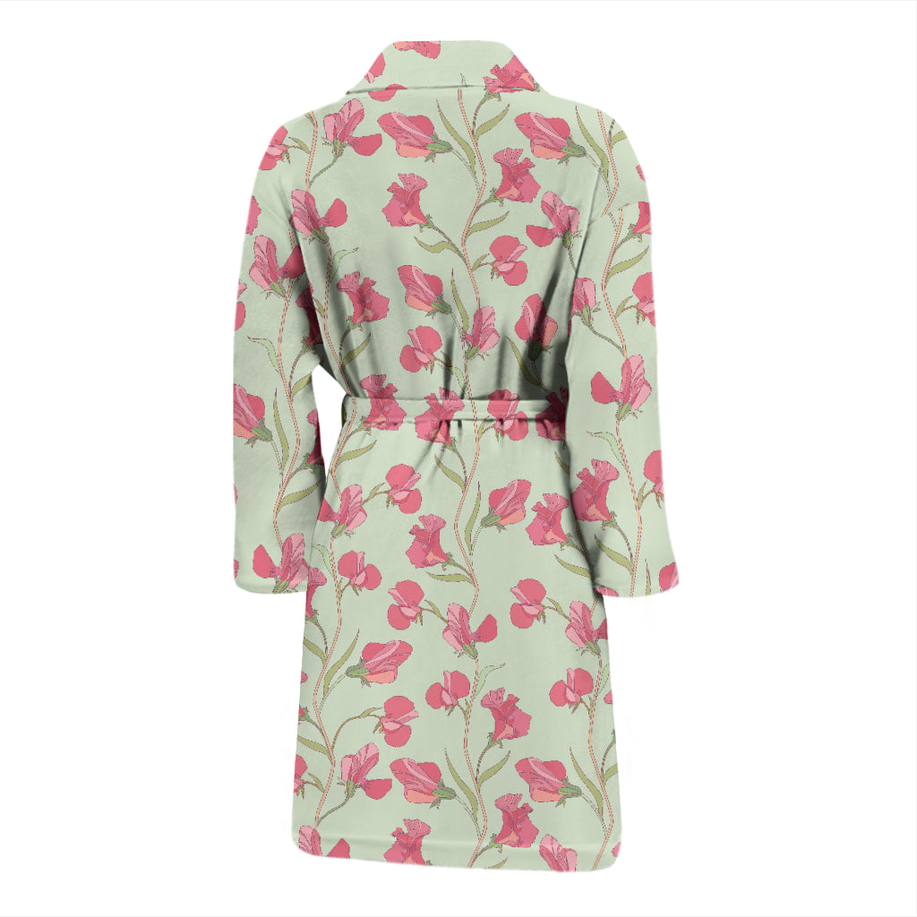 Sweet Pea Print Design LKS301 Men Bathrobe