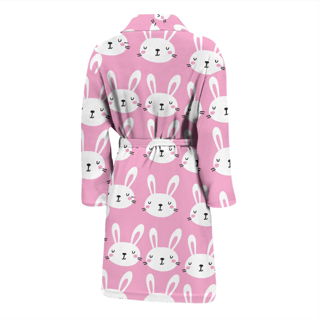 Rabbit Print Design LKS401 Men Bathrobe