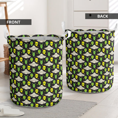 Alien UFO Pattern Laundry Basket