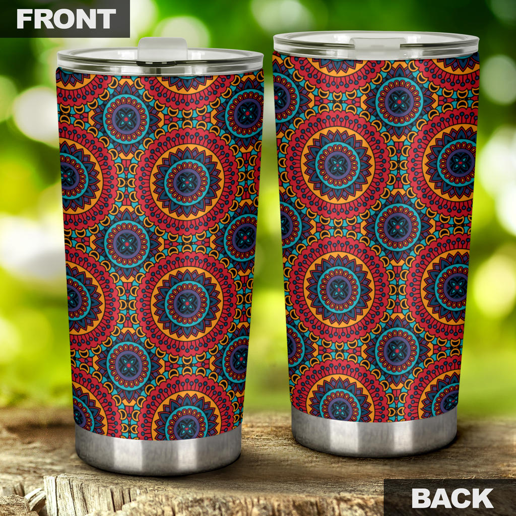 Bohemian Mandala Style Print Tumbler