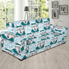 Alaskan Malamute Pattern Print Design 01 Sofa Slipcover