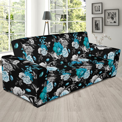 Rose Pattern Print Design A02 Sofa Slipcover