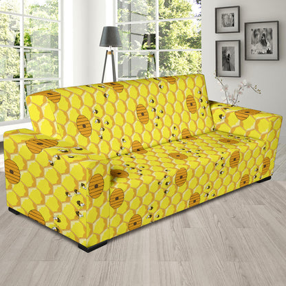 Honey Bee Print Design LKS303 Sofa Slipcover