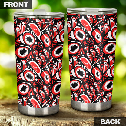 Totem Pole Texture Design Tumbler