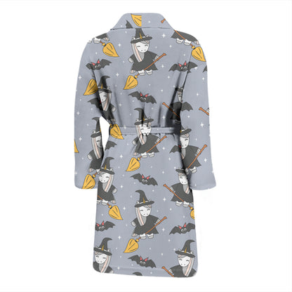 Witch Print Design LKS307 Men Bathrobe