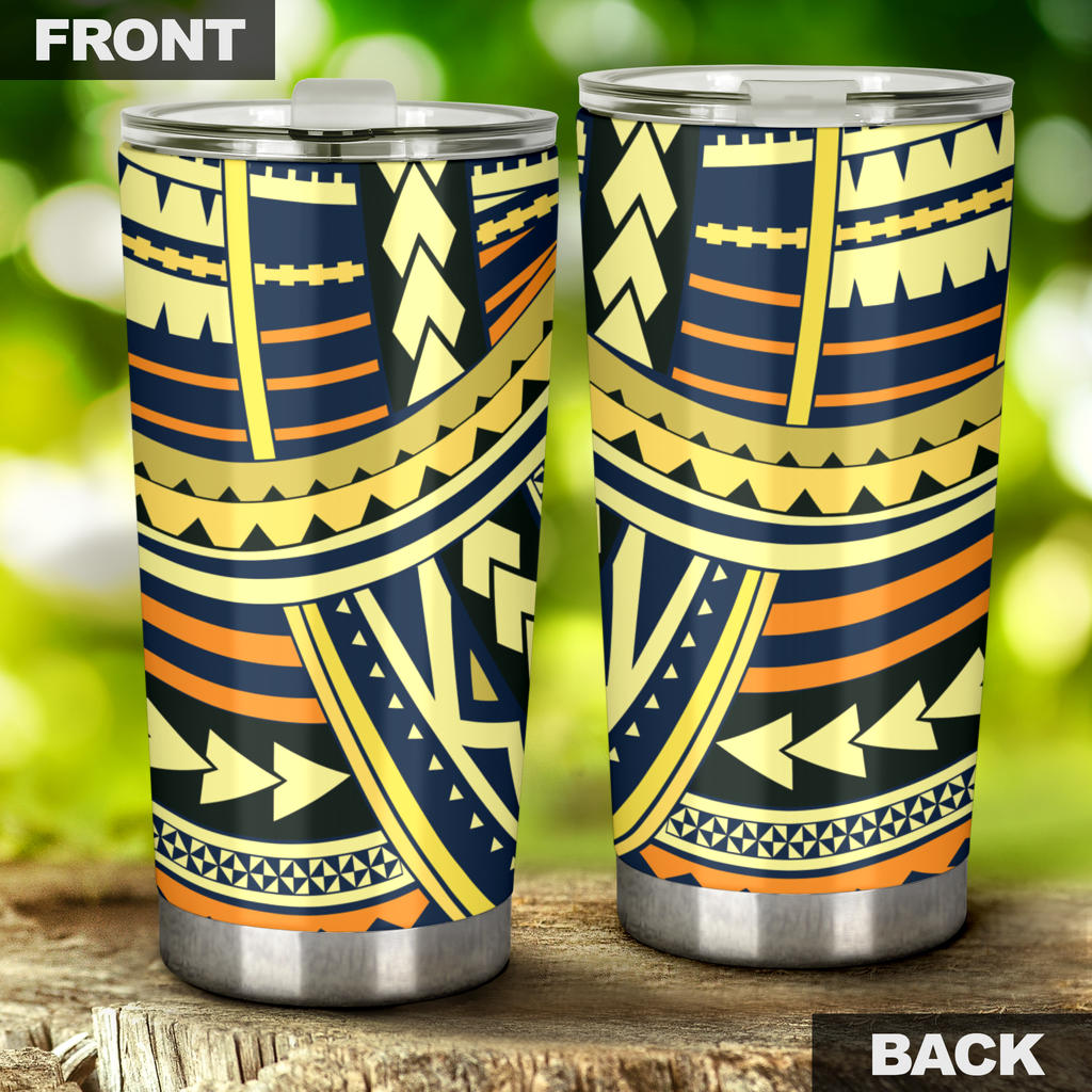 Polynesian Tattoo Print Tumbler