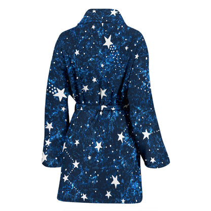 Cosmic Pattern Print Design 05 Women Bathrobe
