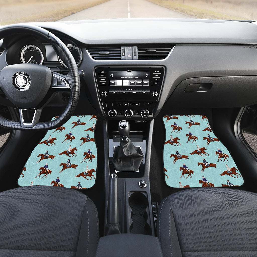 Equestrian Horse Riding Car Floor Mats Front Back