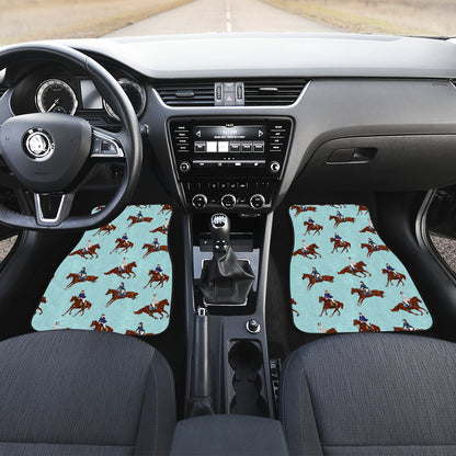 Equestrian Horse Riding Car Floor Mats Front Back
