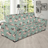 Pug Pattern Print Design A01 Sofa Slipcover