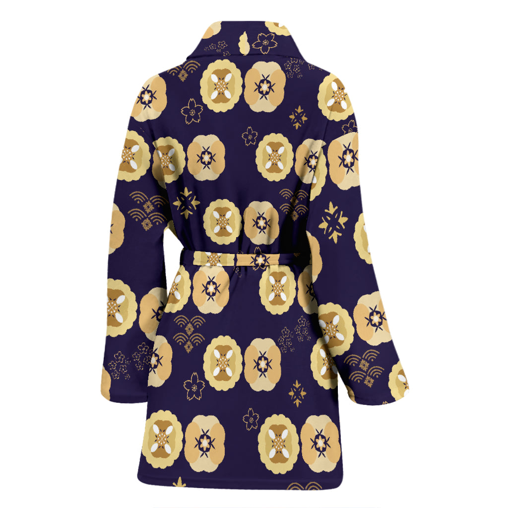 Sakura Print Design LKS303 Women Bathrobe