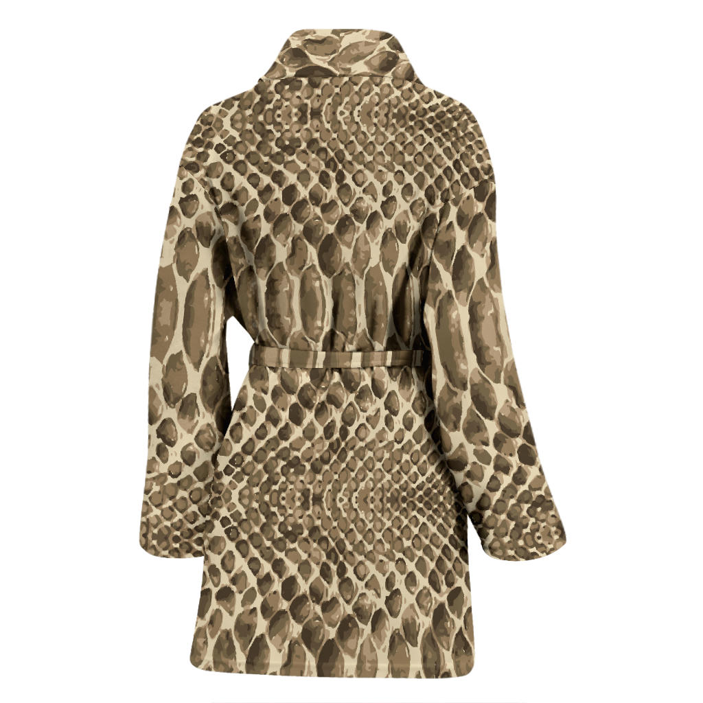 Python Pattern Print Design A02 Women Bathrobe