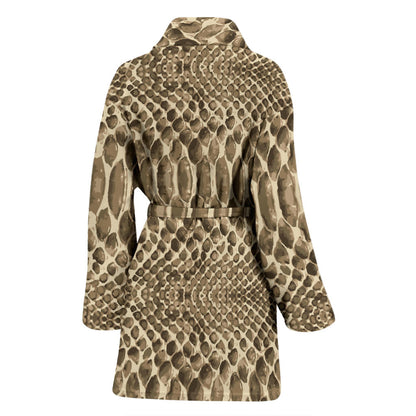 Python Pattern Print Design A02 Women Bathrobe