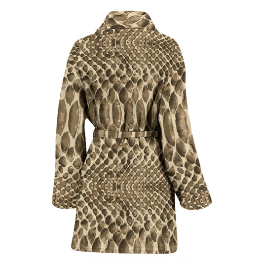 Python Pattern Print Design A02 Women Bathrobe