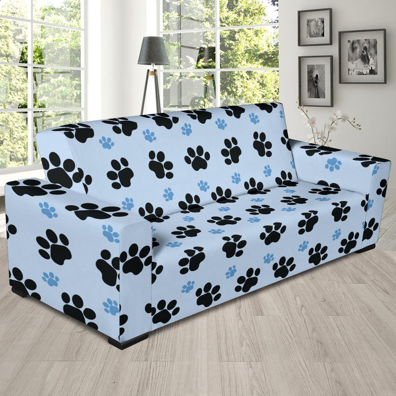 Paw Pattern Print Design A04 Sofa Slipcover