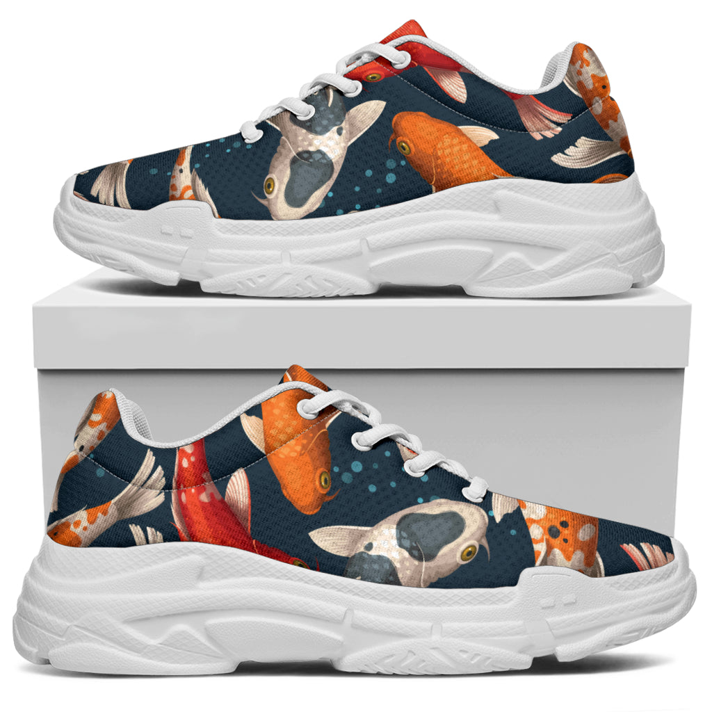 Koi Carp Cute Design Themed Print Chunky Sneakers
