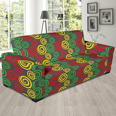 Rastafarian Pattern Print Design A05 Sofa Slipcover