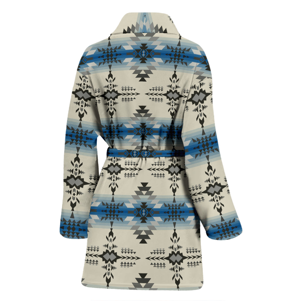 Southwest Pattern Print Design LKS304 Women Bathrobe